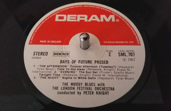 Moody Blues, The With London Festival Orchestra, The Conducted By Peter Knight (5) : Days Of Future Passed (LP,Album,Repress,Stereo)