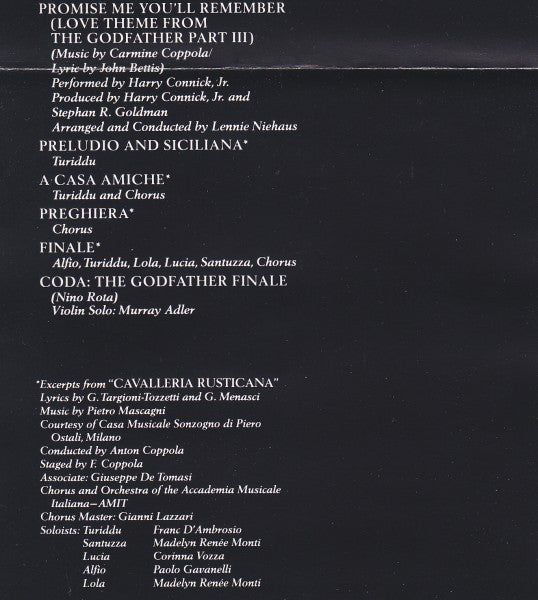 Various : The Godfather Part III (Music From The Original Motion Picture Soundtrack) (Album)