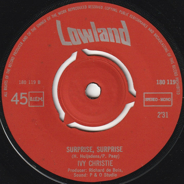 Ivy Christie : One Way Ticket (7",Single,45 RPM)