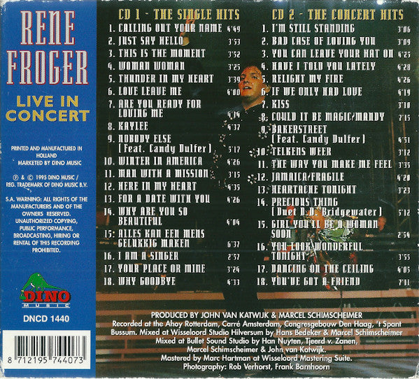 René Froger : Live In Concert (Album,Special Edition)