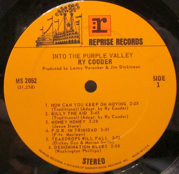 Ry Cooder : Into The Purple Valley (LP,Album)