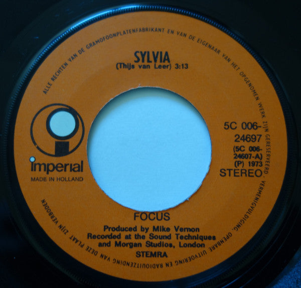Focus (2) : Hocus Pocus / Sylvia (7",45 RPM,Single)