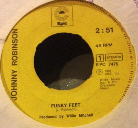 Johnny Robinson : Funky Feet (7",45 RPM,Single)