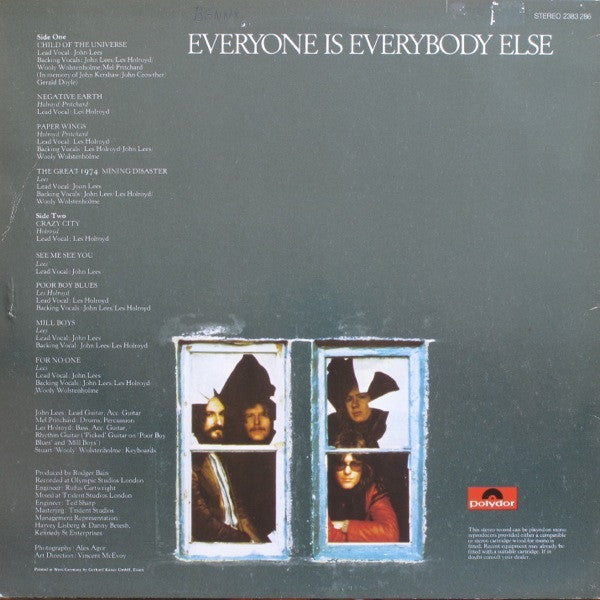 Barclay James Harvest : Everyone Is Everybody Else (LP,Album)