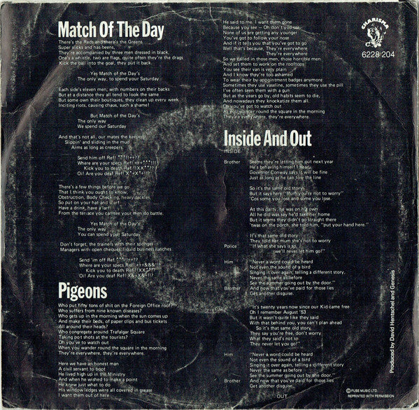 Genesis : Spot The Pigeon (7",45 RPM,EP)