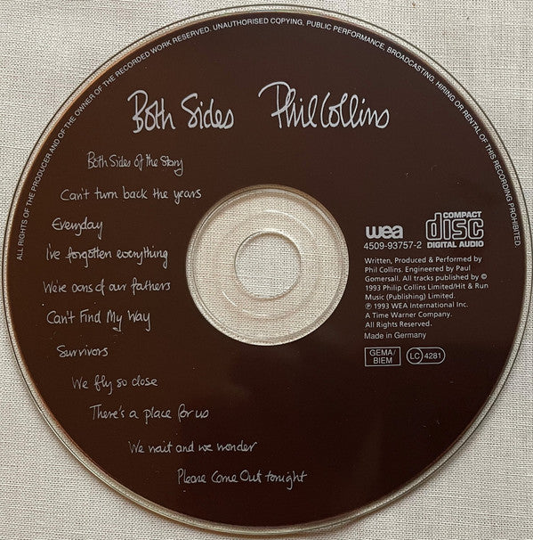 Phil Collins : Both Sides (Album)