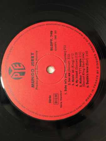 Mungo Jerry : In The Summertime (LP,Stereo)