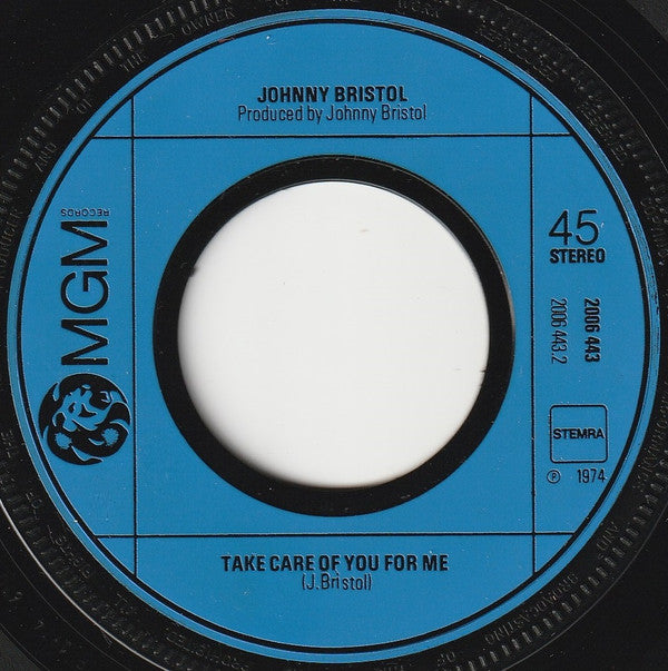 Johnny Bristol : Hang On In There Baby (7",45 RPM,Single,Stereo)