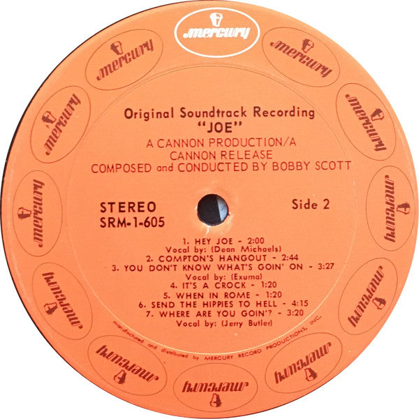 Jerry Butler And Exuma : Joe Original Soundtrack (LP,Album,Stereo)