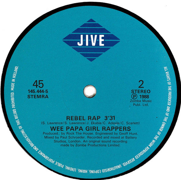 Wee Papa Girl Rappers : Wee Rule (12",45 RPM)