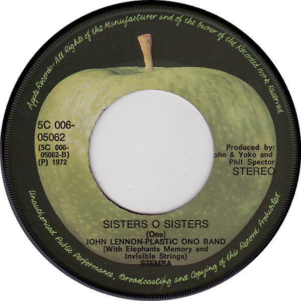 John Lennon / Plastic Ono Band, The : Woman Is The Nigger Of The World (7",45 RPM,Single)