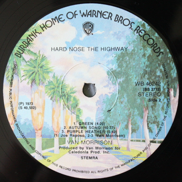 Van Morrison : Hard Nose The Highway (LP,Album)