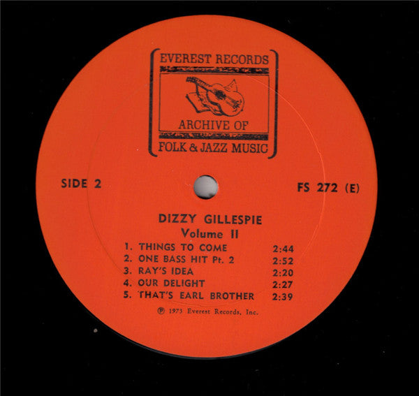 Dizzy Gillespie : Dizzy Gillespie Volume II (LP,Compilation)
