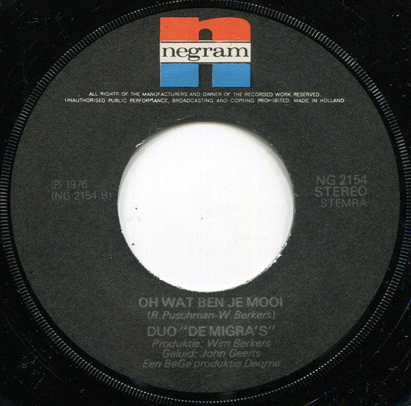 De Migra's : In De Vreemde (Verlaten) (7",Single,Stereo)