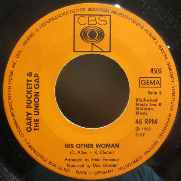 Gary Puckett And The Union Gap* : This Girl Is A Woman Now / His Other Woman (7", Single)