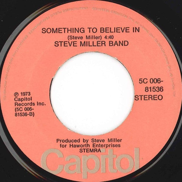 Steve Miller Band : The Joker (7",45 RPM,Single)