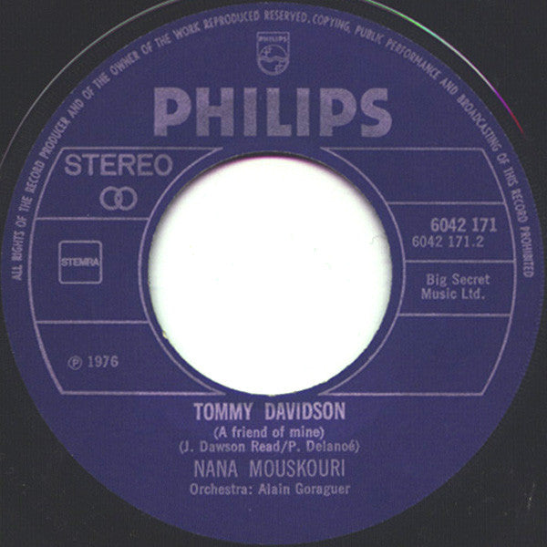 Nana Mouskouri : Quand Tu Chantes (7",45 RPM,Single,Stereo)