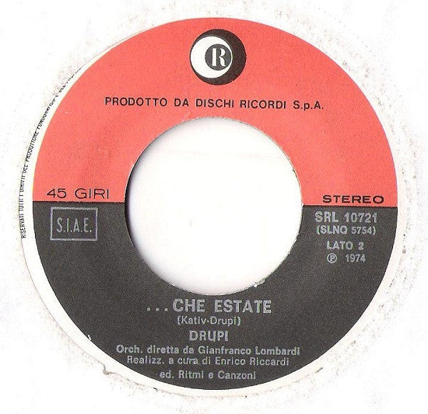 Drupi (2) : Piccola E Fragile (7")