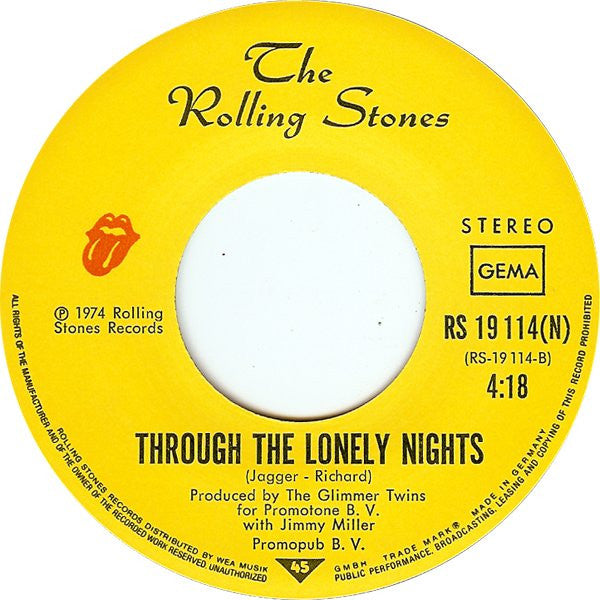 Rolling Stones, The : It's Only Rock'n'Roll (7",Single,45 RPM)