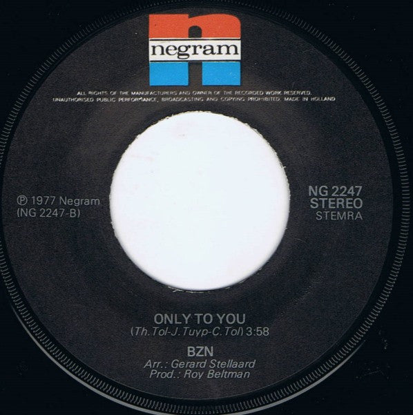 BZN : Sevilla (7",45 RPM,Single,Stereo)