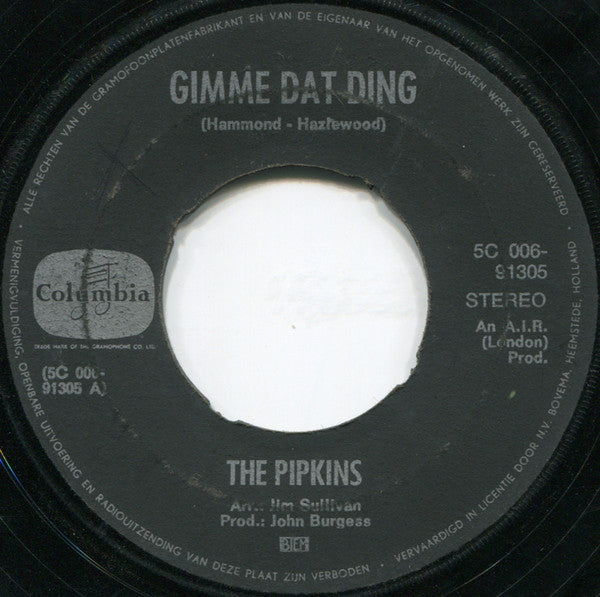 Pipkins, The : Gimme Dat Ding (7",Single)