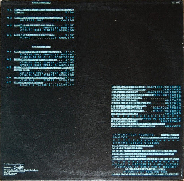 François Bréant : Voyeur Extra-Lucide (LP,Album)