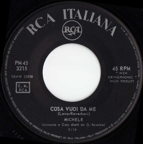 Michele (6) : Se Mi Vuoi Lasciare (7",45 RPM)