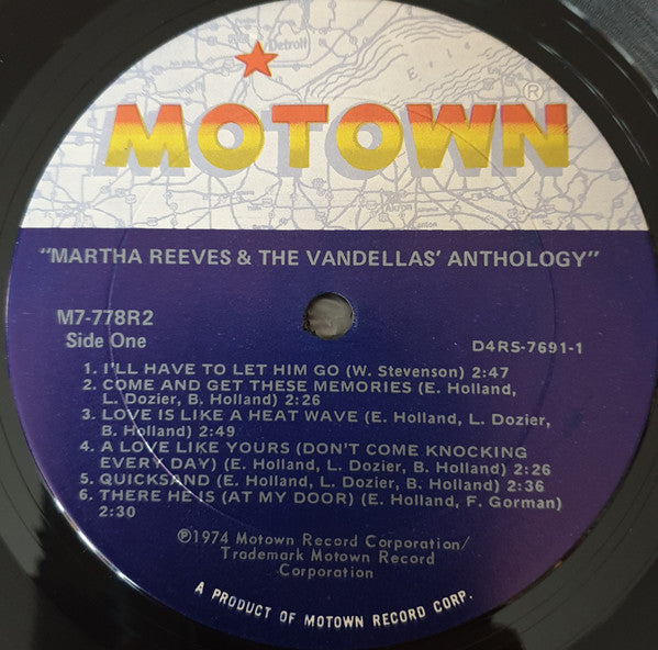 Martha Reeves & The Vandellas : Anthology (2xLP, Comp, Pit)