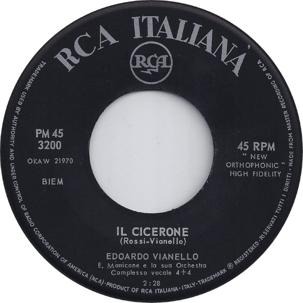 Edoardo Vianello : Abbronzatissima (7",45 RPM,Mono)