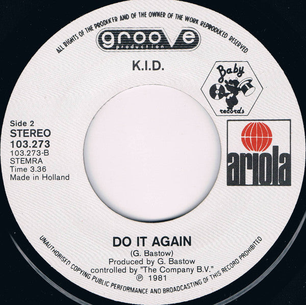 K.i.D. : Don't Stop (7",45 RPM,Single)