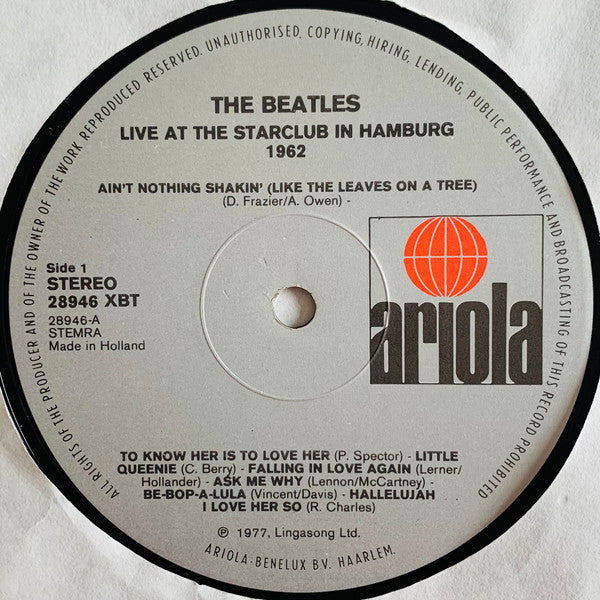 Beatles, The : Live! At The Star-Club In Hamburg, Germany; 1962 (LP,Album,Stereo)