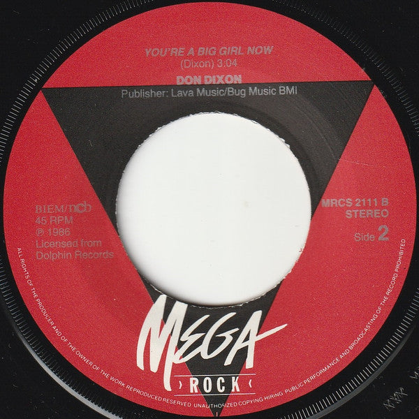 Don Dixon : Southside Girl (7",45 RPM,Single,Stereo)