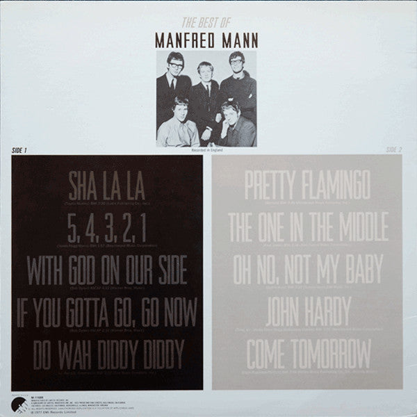 Manfred Mann : The Best Of Manfred Mann (LP,Compilation)