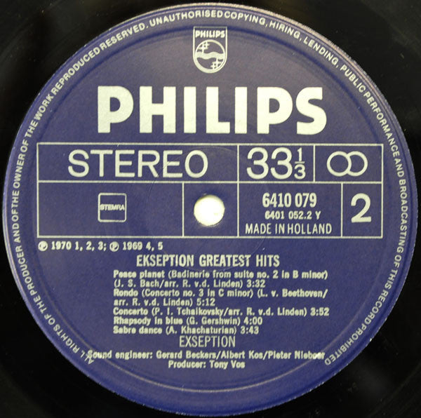 Ekseption : Greatest Hits (LP,Compilation)