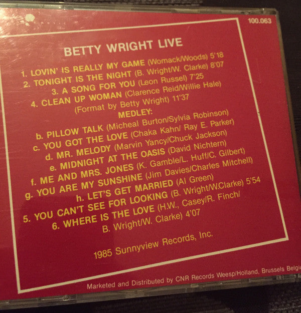 Betty Wright : Betty Wright Live (Album,Reissue)