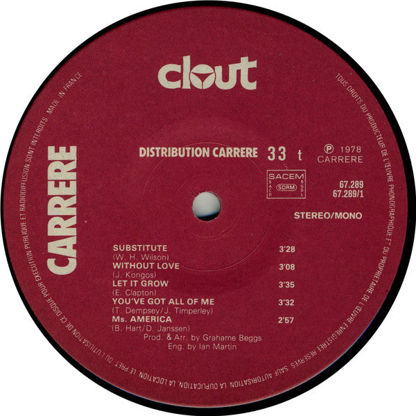 Clout : Substitute (LP,Album,Stereo)