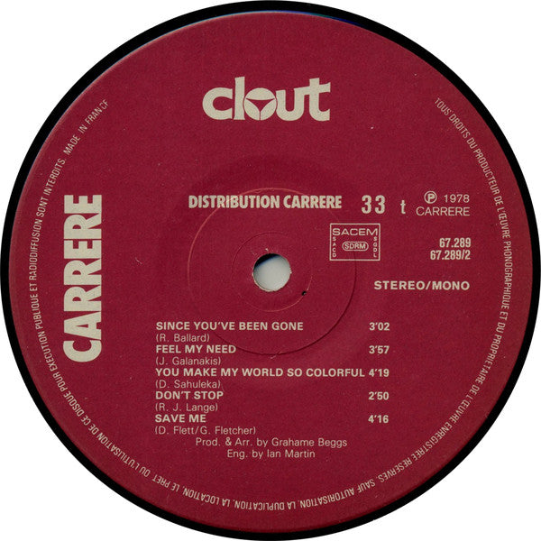 Clout : Substitute (LP,Album,Stereo)