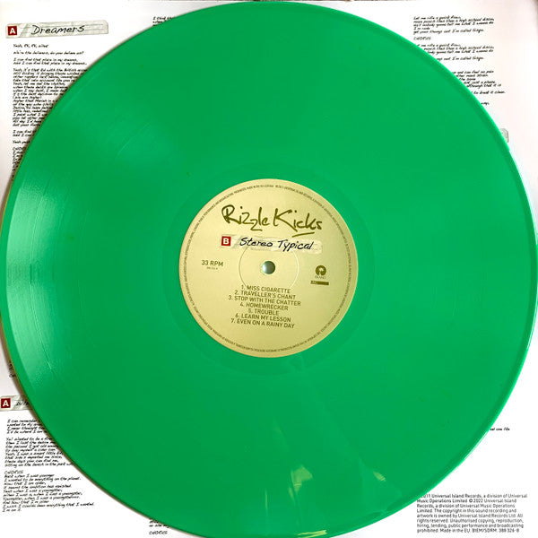 Rizzle Kicks : Stereo Typical (LP,Album,Limited Edition,Reissue)