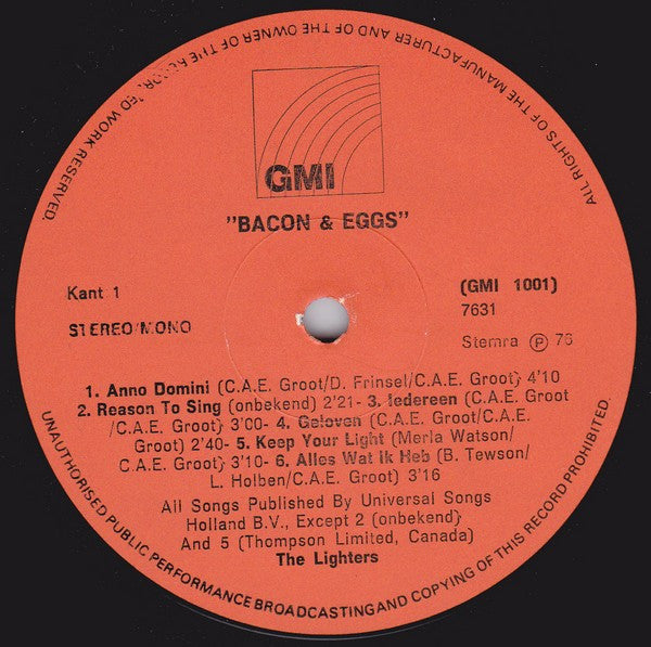 Lighters, The : Bacon & Eggs (LP)