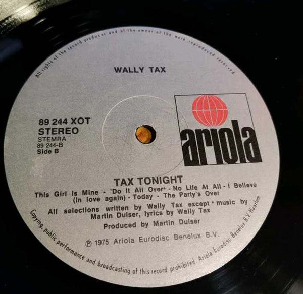 Wally Tax : Tax Tonight (LP)