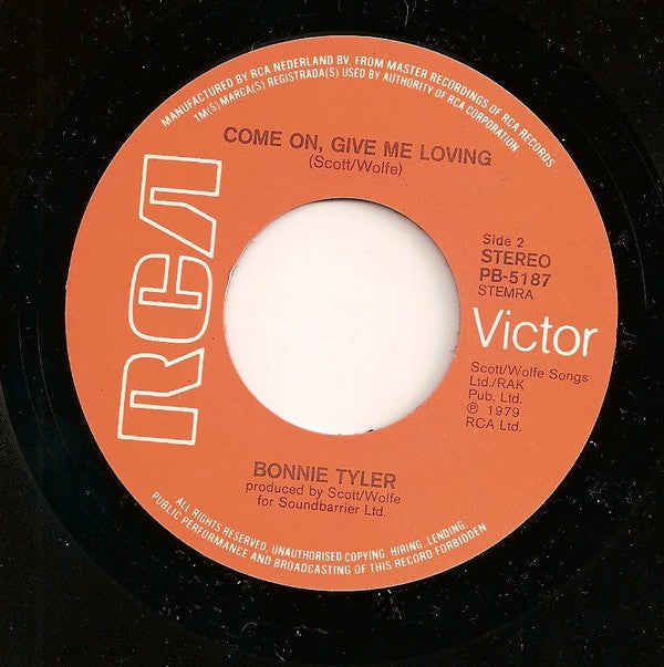 Bonnie Tyler : I Believe In Your Sweet Love (7",Single,45 RPM)