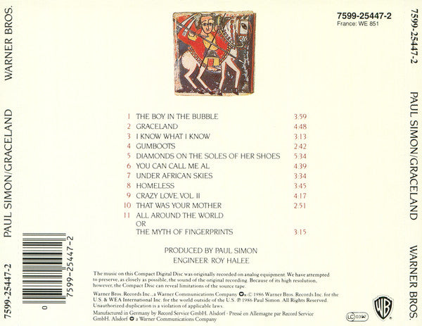 Paul Simon : Graceland (Album,Reissue)