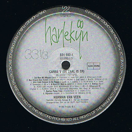 Herman van Veen : (De Zaal Is Er) Carré V (LP,Album,Stereo)