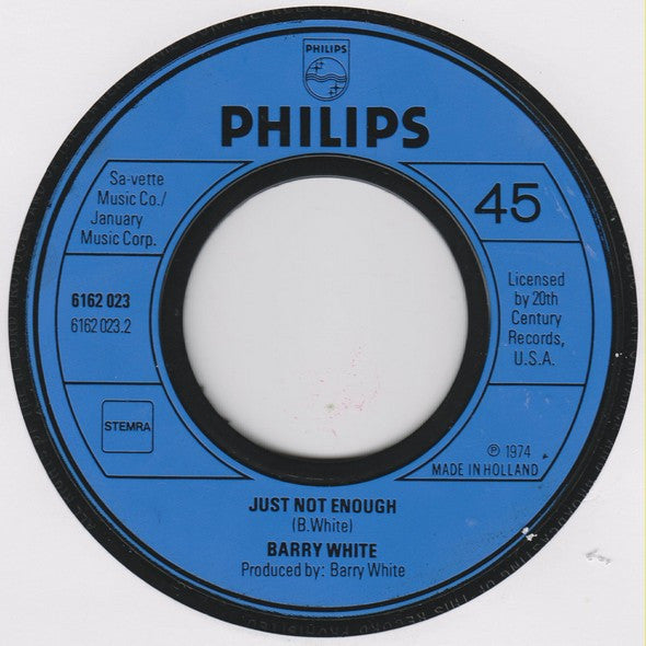 Barry White : Can't Get Enough Of Your Love, Babe (7",Single,45 RPM)
