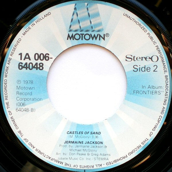 Jermaine Jackson : Burnin' Hot (7",45 RPM)