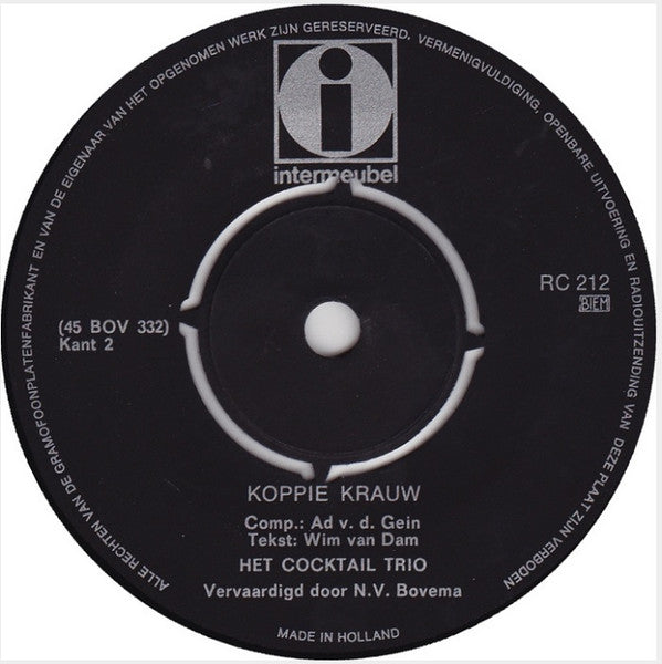 Cocktail Trio : Het Moet Van Intermeubel Zijn (7")
