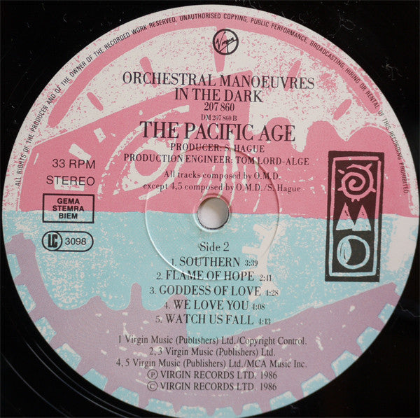 Orchestral Manoeuvres In The Dark : The Pacific Age (LP,Album,Stereo)