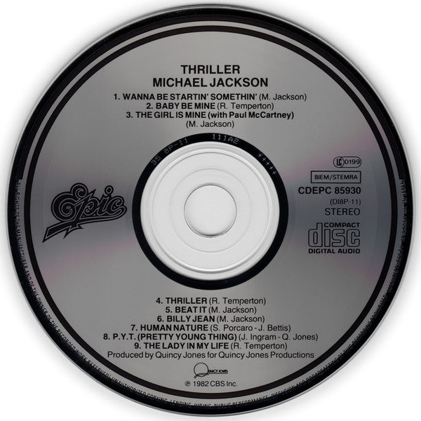Michael Jackson : Thriller (Album,Reissue,Stereo)