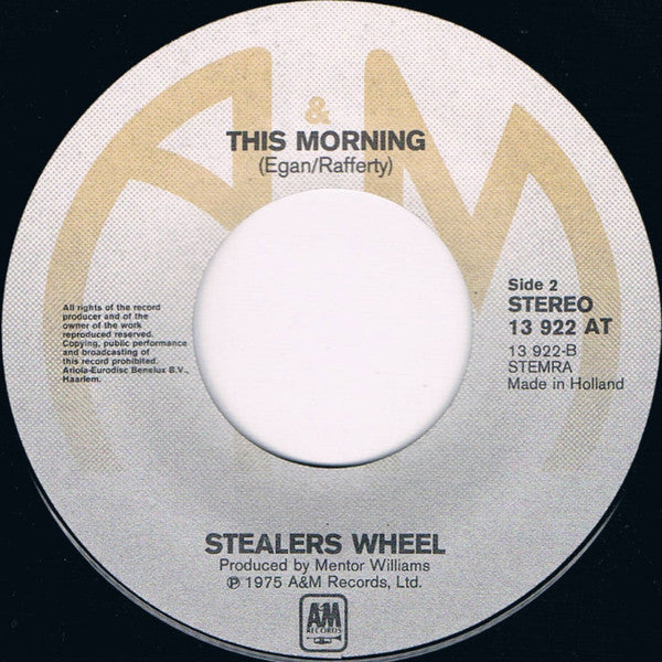 Stealers Wheel : Right Or Wrong (7",45 RPM)