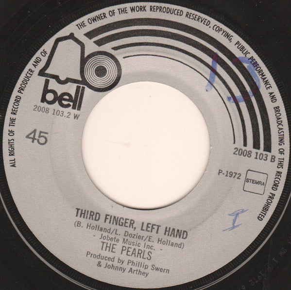 Pearls, The : You Came, You Saw, You Conquered / Third Finger, Left Hand (7")